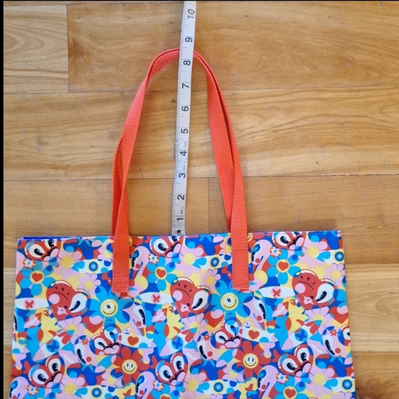 Estee Lauder X Hattie Stewart Happy Hearts Floral Daisy Tote Colorful Clowncore - Picture 12 of 12